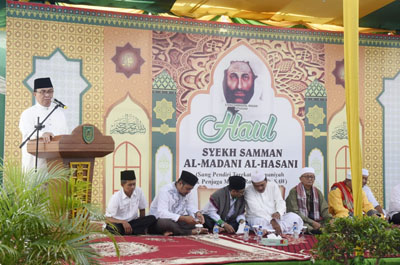 Bupati Inhil Ajak Masyarakat Contoh Sifat dan Perilaku Syekh Samman